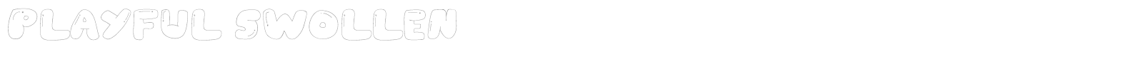Playful Swollen font preview
